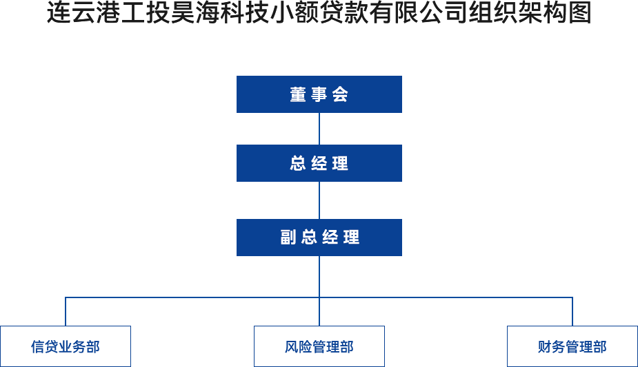 金融板塊-連云港工投昊?？萍夹☆~貸款有限公司組織架構(gòu)圖